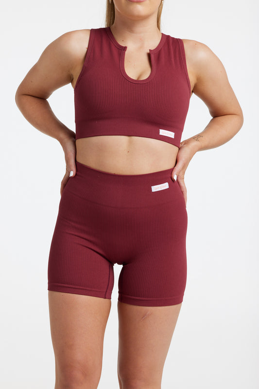 The Lily Top - Maroon